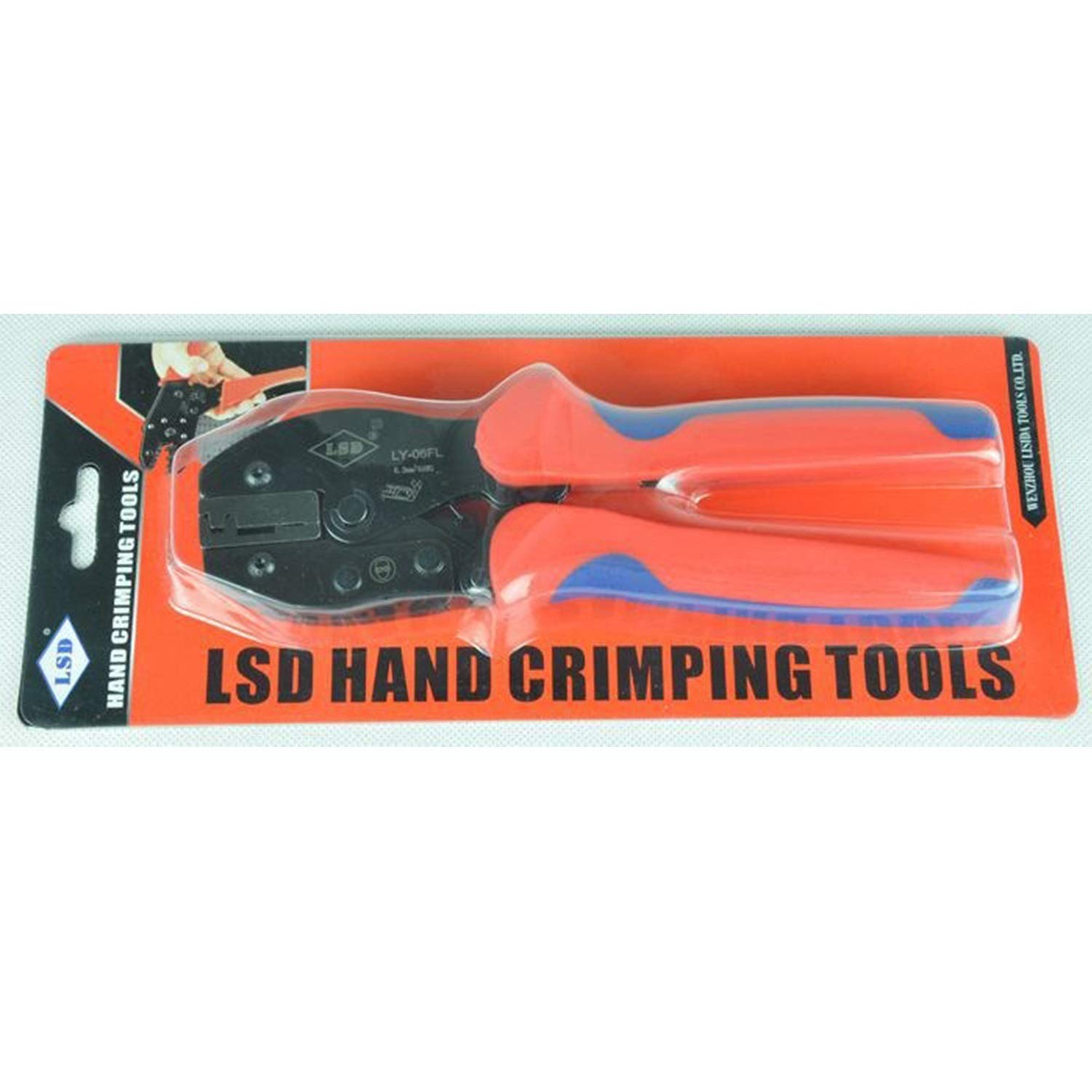 Pinza a crimpare per cavi Pinza a crimpare per capicorda per connettori da 6,8 mm², pinza a crimpare per cavi e pinze per crimpatura terminali non isolate, crimpatrice per terminali