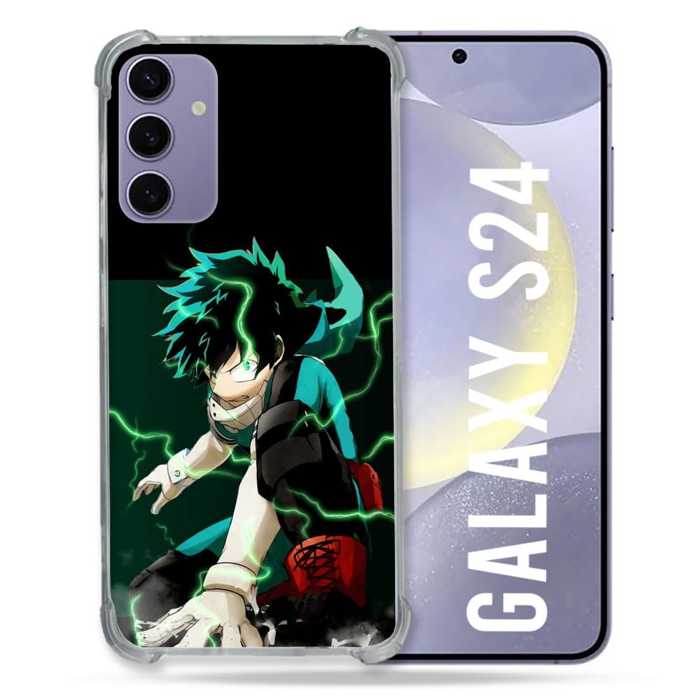 Cokitec Reinforced Case for Samsung Galaxy S24 Manga My Hero Academia Deku