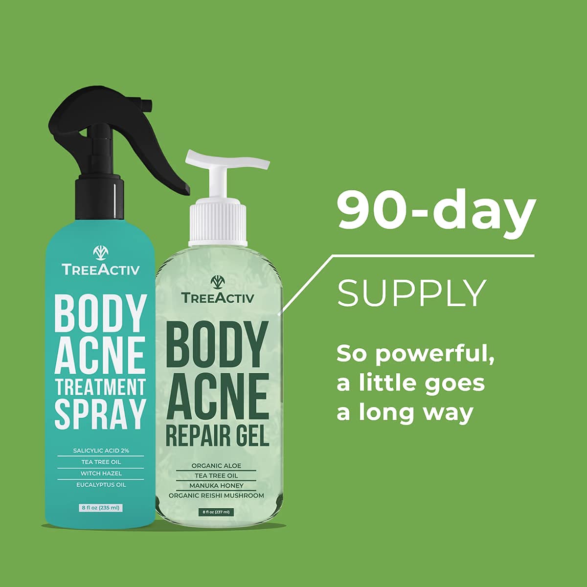 TreeActiv Body Acne Treatment Kit PimpleClearing Set for Chest