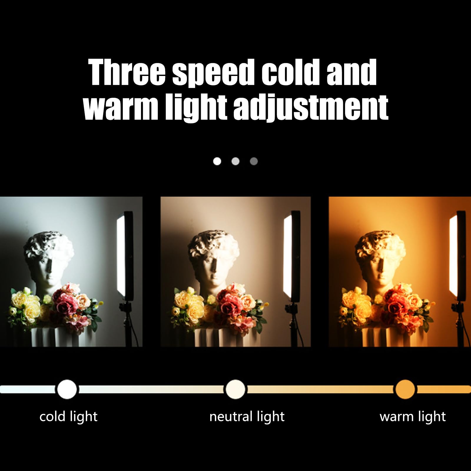 Pannello di illuminazione morbida portatile 10 livelli di oscuramento 3 modalità di luce con supporto treppiede da 1/4 di pollice per fotografia e creazione di video Pannello luminoso per fotografia