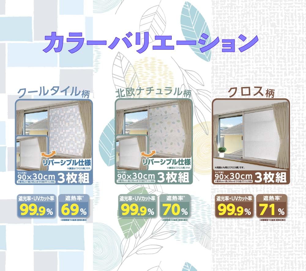 Amazon｜遮熱もできる強力遮光シート 30cm3枚組 窓用 マグネット