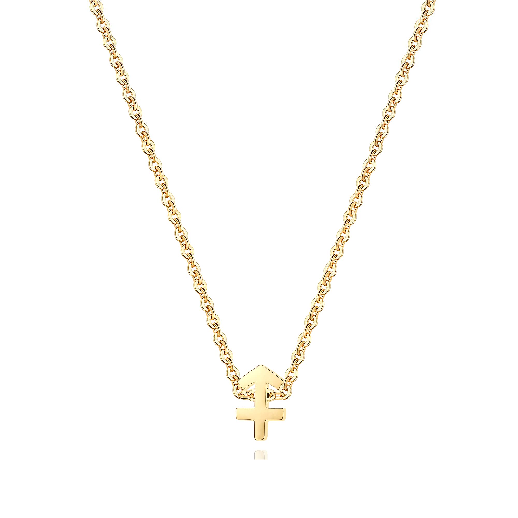 Collana Zodiacale Placcata Oro 18k – 12 Ciondoli Segni Zodiacali In Acciaio Inox