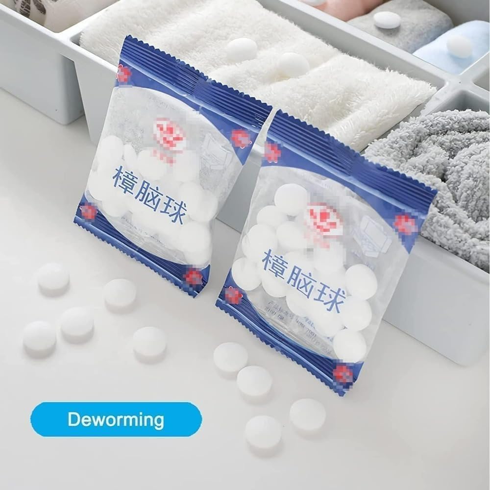 Répulsifs à Mites de Vêtements, 500 pièces Boules Protection du Jardin, de la Maison, Protection des Armoires et des Tiroirs, Moisissure de la Garde-Robe et Parfum Déodorant de Toilette