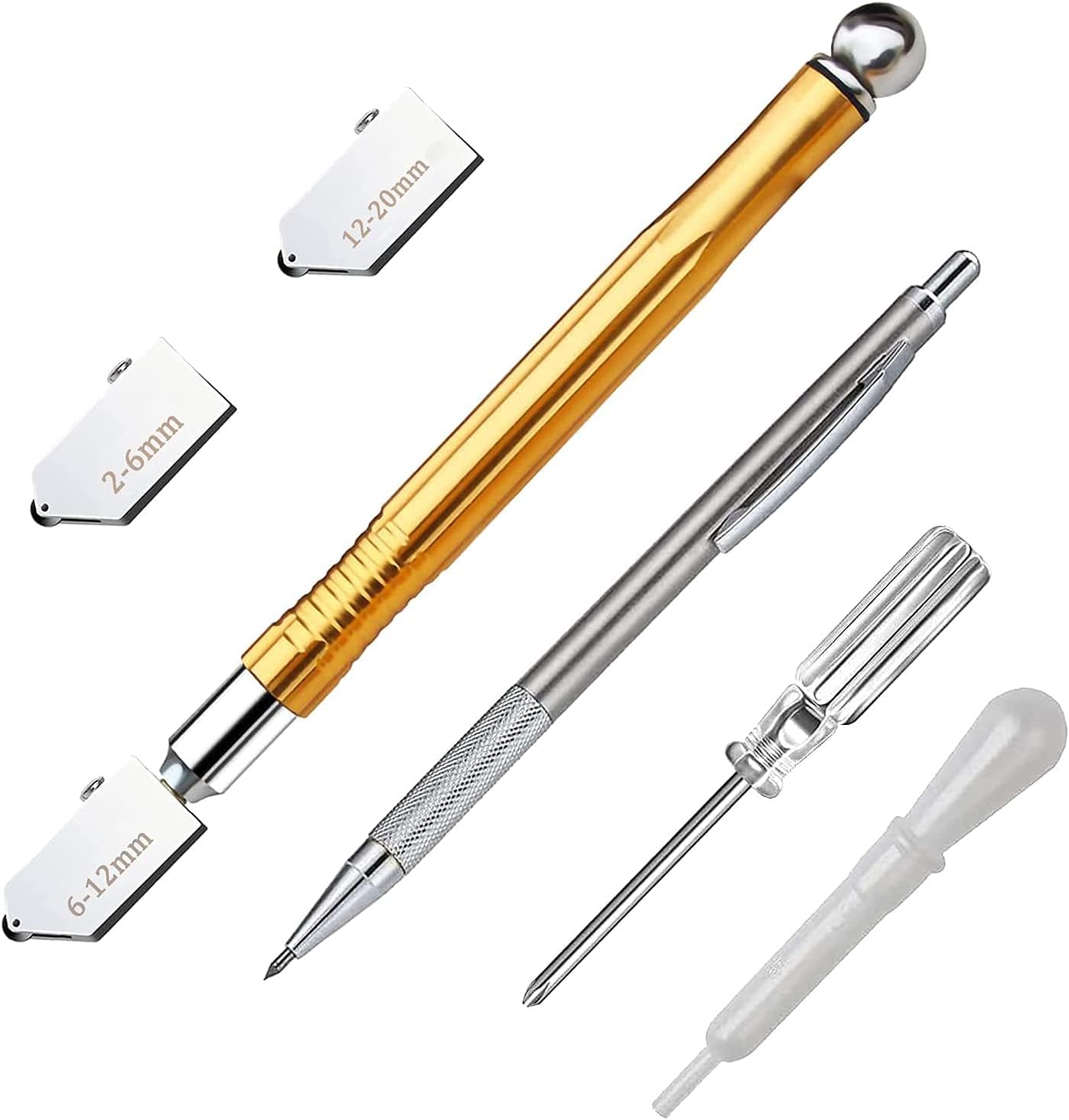 KEWAYO Glass Cutter 2mm20mm, Upgrade Glass Cutter Tool