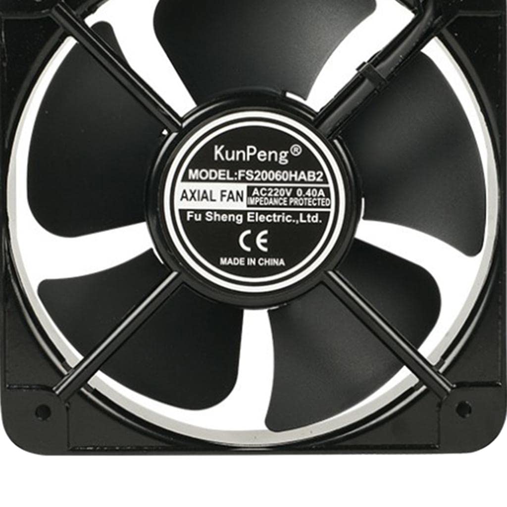 Almencla Ventola di Raffreddamento Industriale 220V 200x200x60mm, Avvio Rapido E Lunga Durata, Bassa Rumorosità