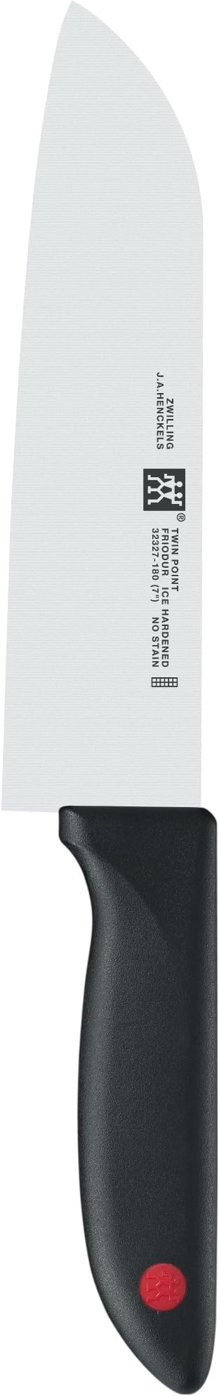 ZWILLING 32327-181-0 Twin Point, Santoku Knife, Steel, Silver/Black, 20 cm