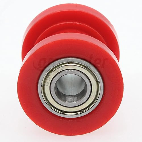 Miniatura 5 de Guía de rueda tensor de polea de cadena de 0.394 pulgadas para Pit Dirt Mini Bike ATV 125cc 140cc 160cc SSR XR125 CRF50 KLX110 (rojo)