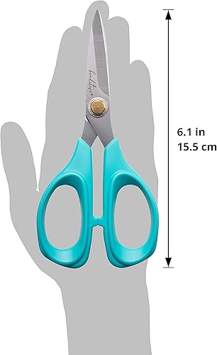 Miniatura 7 de Beaditive Tijeras de costura  Tijeras de tela de acero inoxidable de 6 pulgadas  Tijeras profesionales con hoja dentada para un fácil corte y