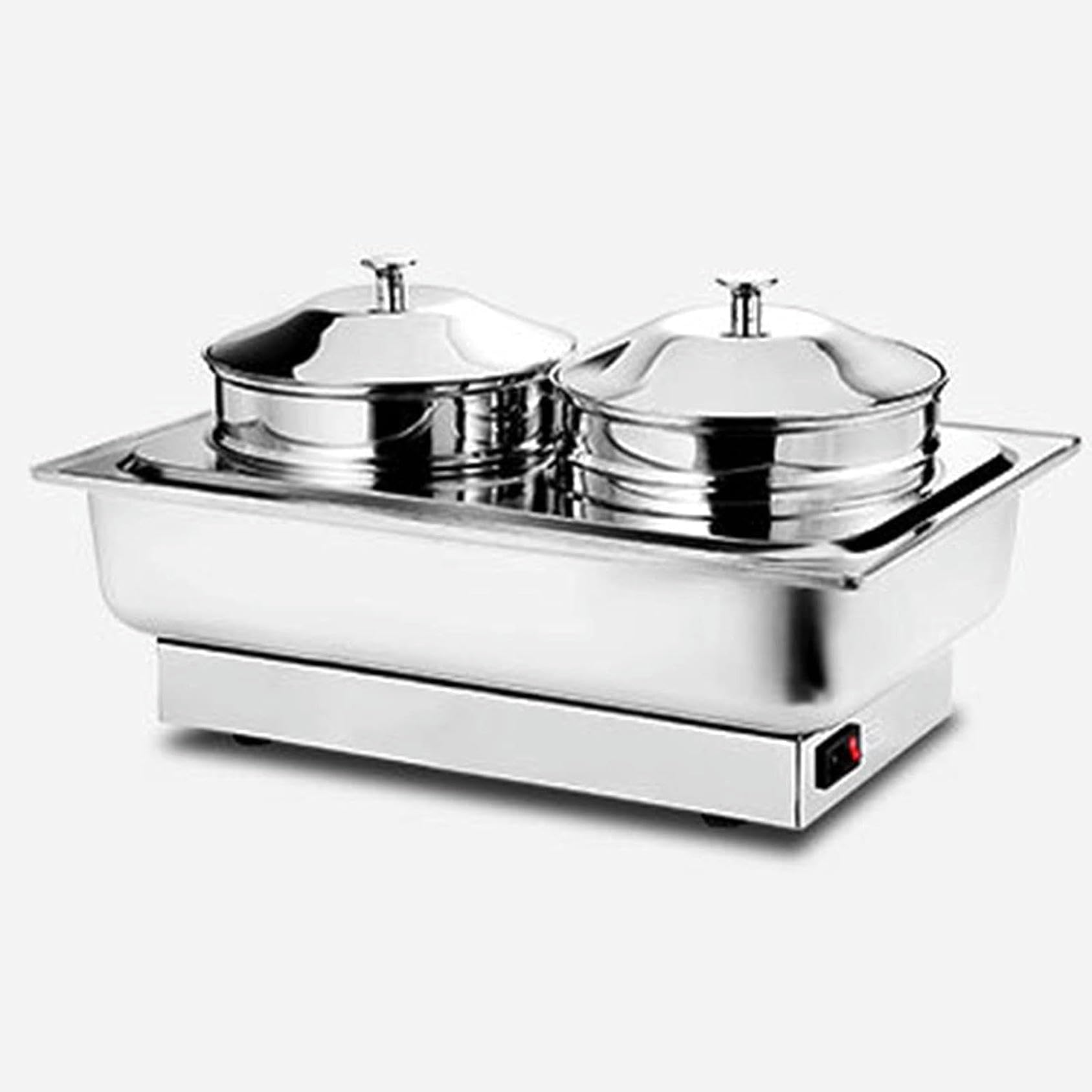 Two Pot Slow Cooker Food Warmer and Buffet Server 600 W 2 x 4 Litre Cooking Pots A