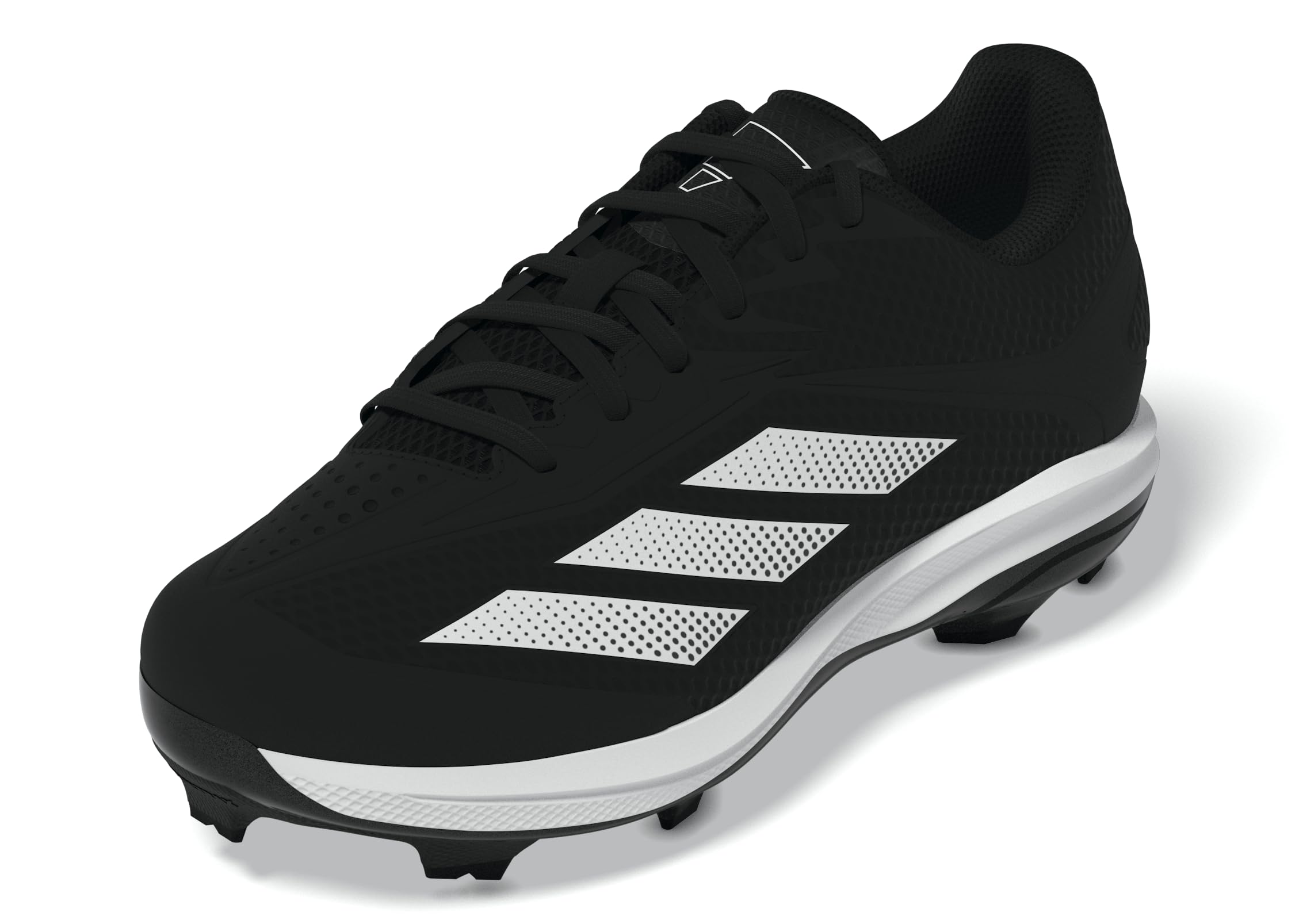 adidas Boy's Adizero Electric 2.0 TPU Baseball Sneaker, Black/White/Black, 5.5 Big Kid