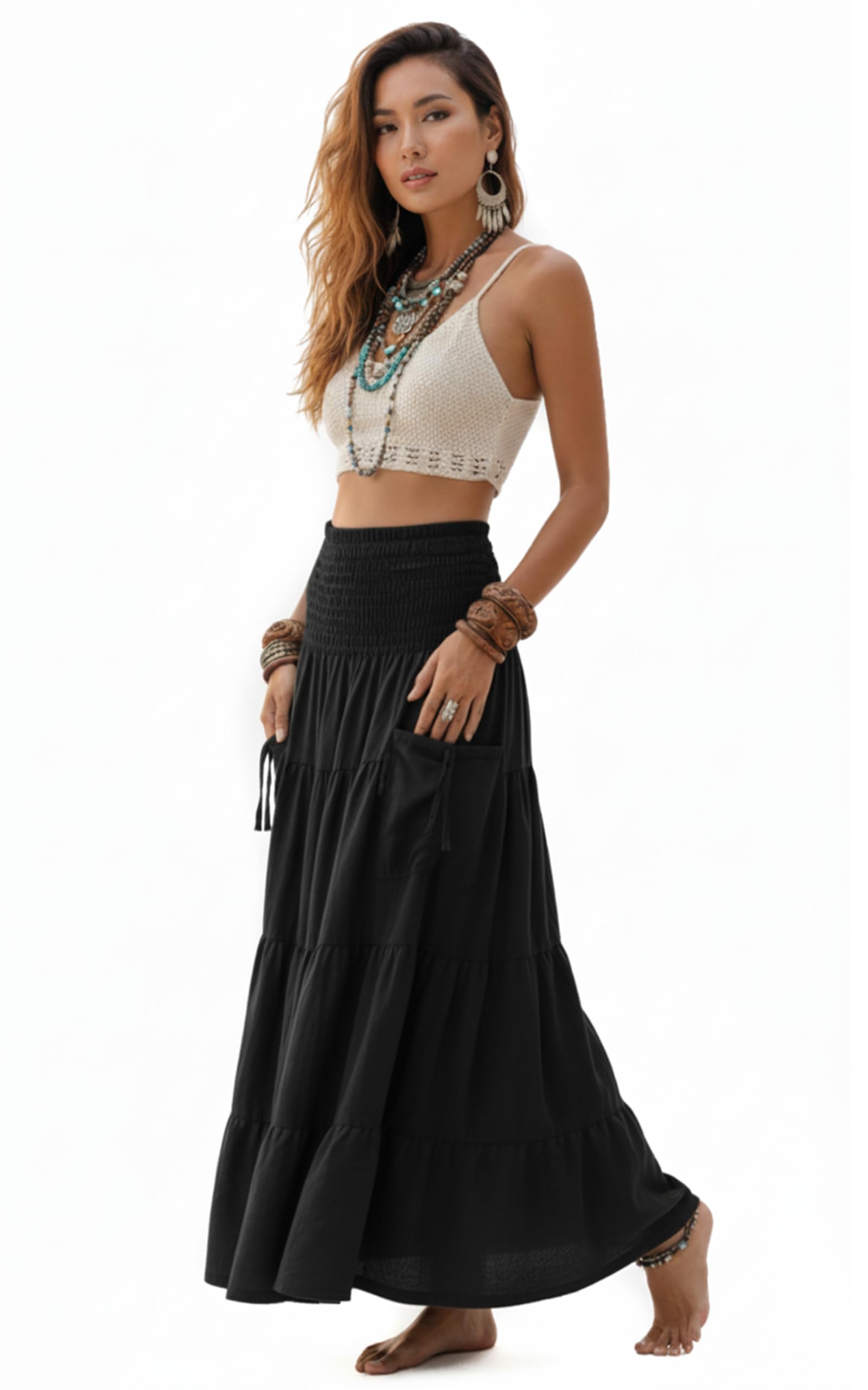 Photo 1 of Thaluta Maxi Boho Skirt size m 
