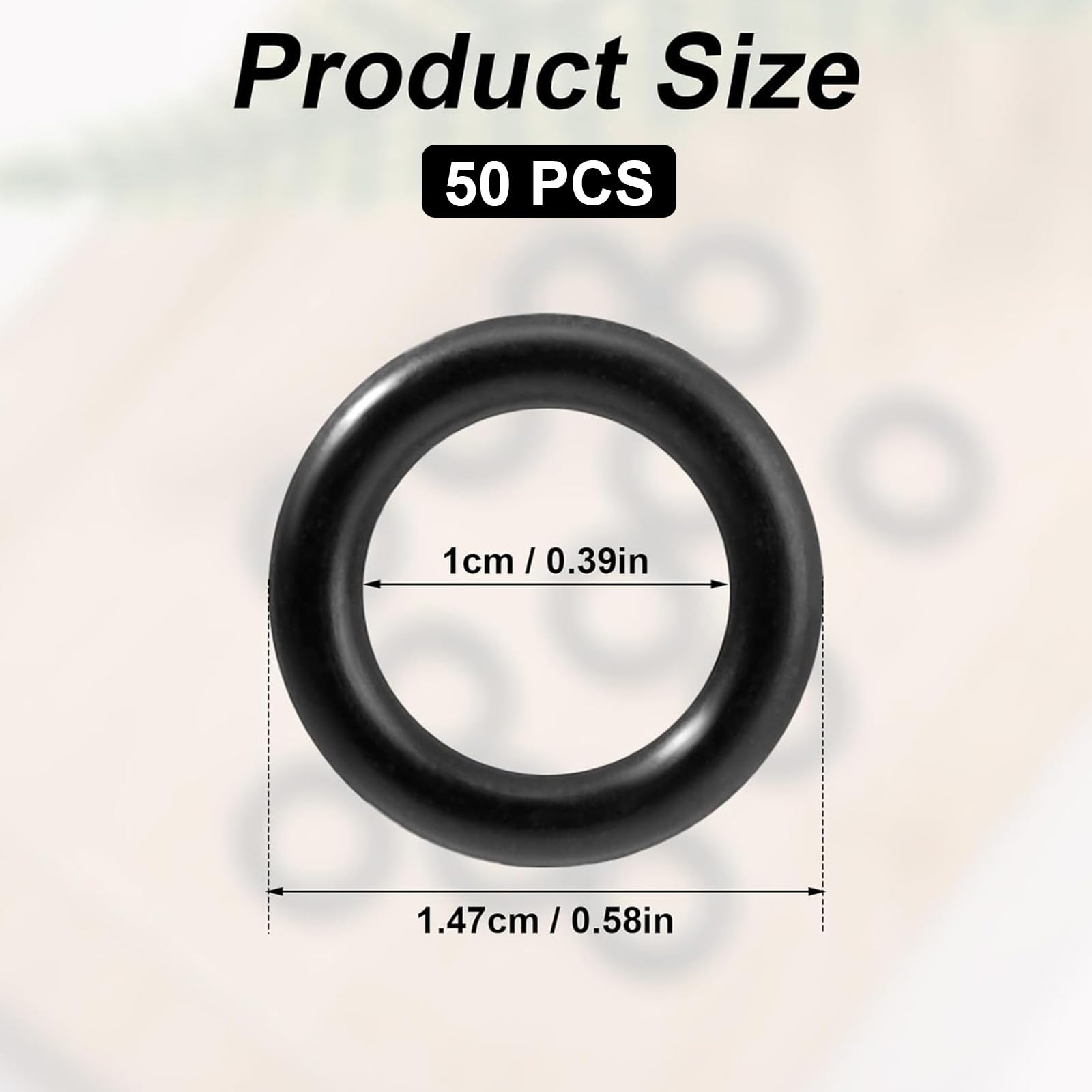 50 Pezzi O-ring in Silicone per Raccordi Rapidi G 1/2 Pollici, Guarnizioni di Tenuta Resistenti all'Usura, Kit Anelli di Ricambio per Tubi da Giardino, Idraulica e Connettori a Innesto