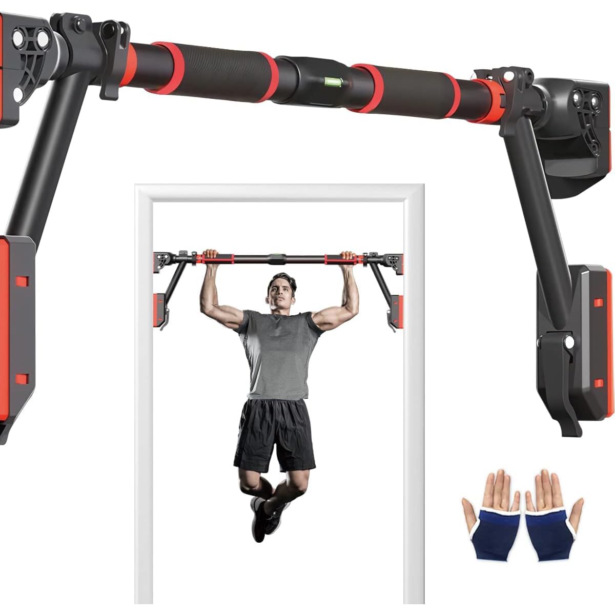 Push Up Bar Leikefitness Pull-Up Bar For Door Frame Adjustable