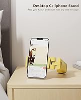 Vista 4 de MiiKARE Soporte de Teléfono para Elementos Esenciales de Viaje en Avión, Soporte Universal de Teléfono Manos Libres para Volar con Rotación de 360