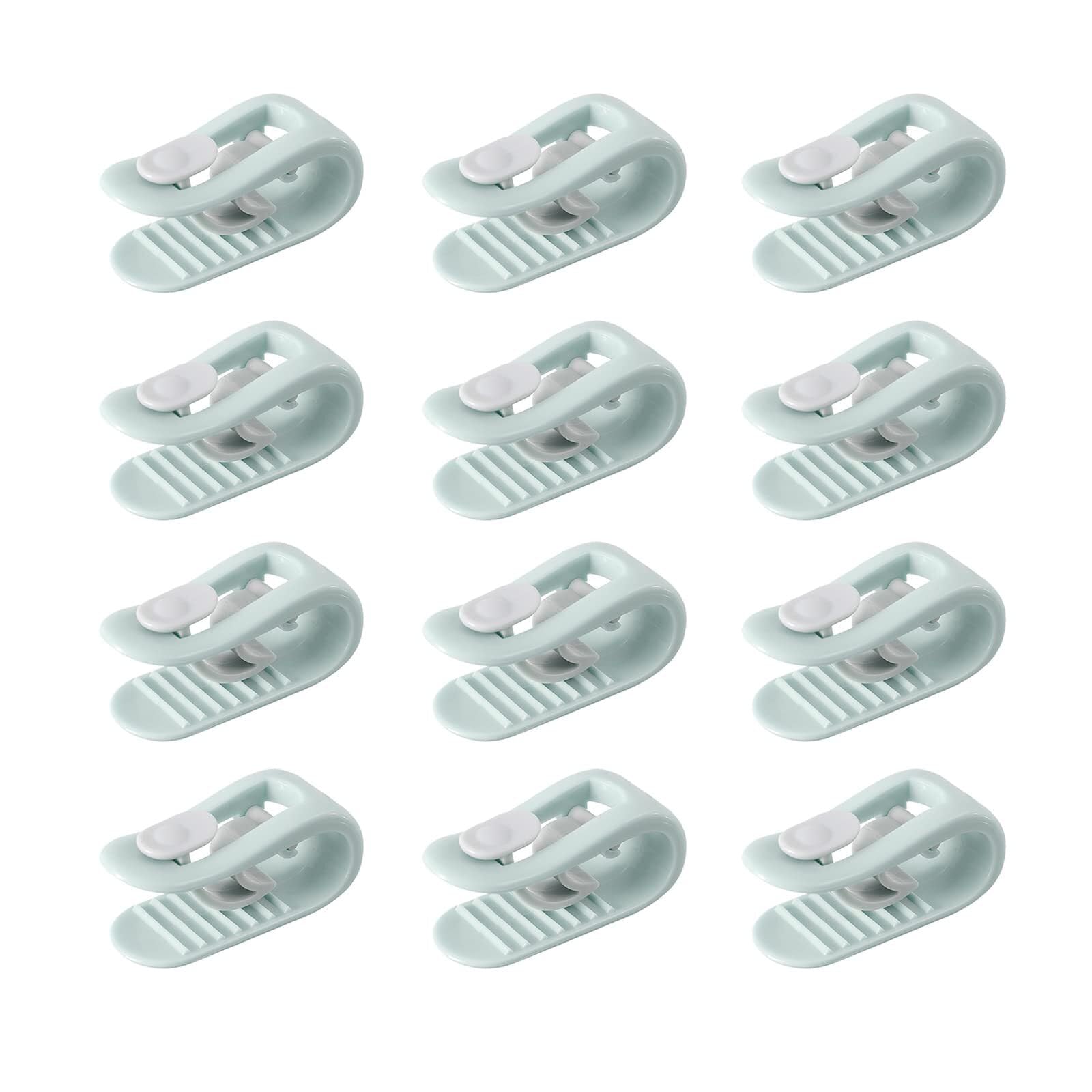 Duvet Clips, Needle Clip Free Duvet Cover Clip, Bed Sheet Grippers Clip to Keep Duvet in Place, High Elasticity Non-Slip Comforter Holder Fasteners Clamp, 12PCS duvet holders