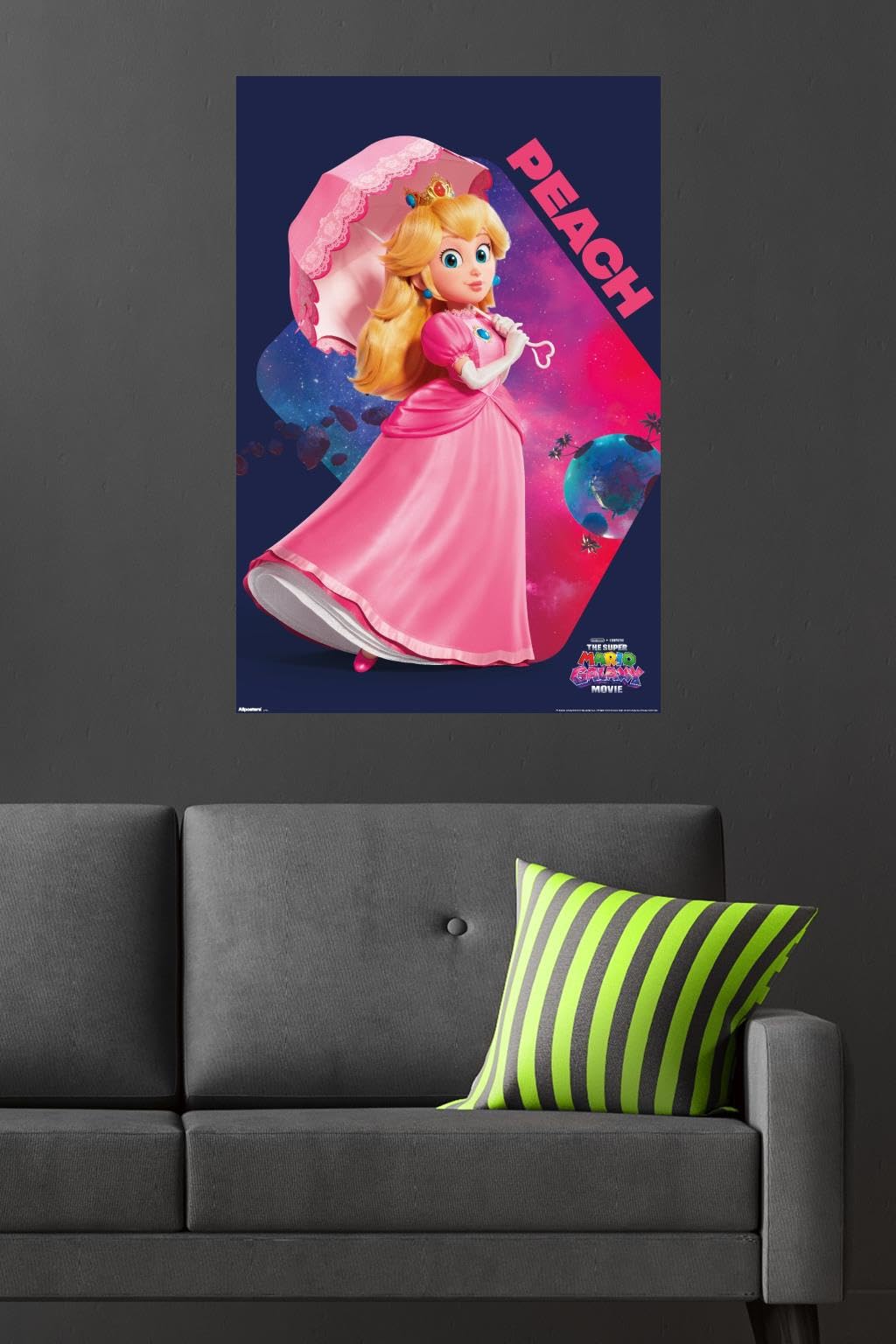 Nintendo The Super Mario Galaxy Movie (2026) - Peach Pose Wall Poster, 34L" x 22.4W", Unframed Version - 5