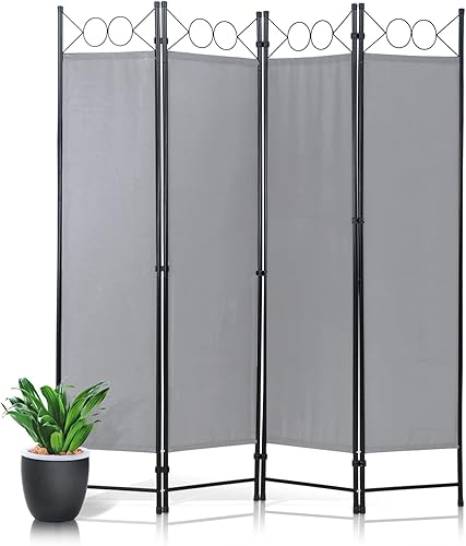 Miniatura 8 de Divisor de habitaciones pantalla plegable de privacidad de 4 paneles divisor de pared portátil divisores de habitación para el hogar oficina