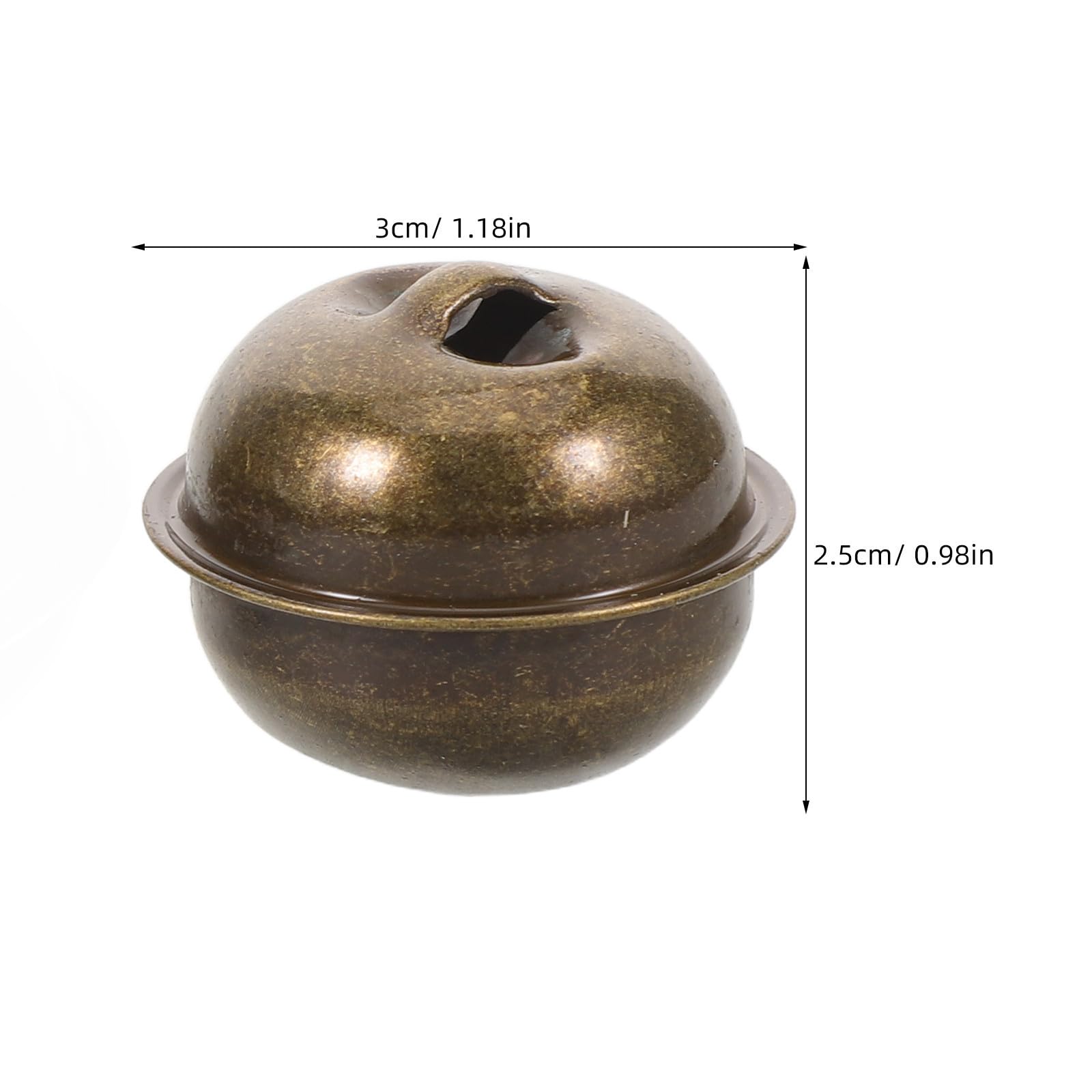 Toyvian 150 Piezas Campana Decorativa Pequeña de Hierro Dorado, Estilo