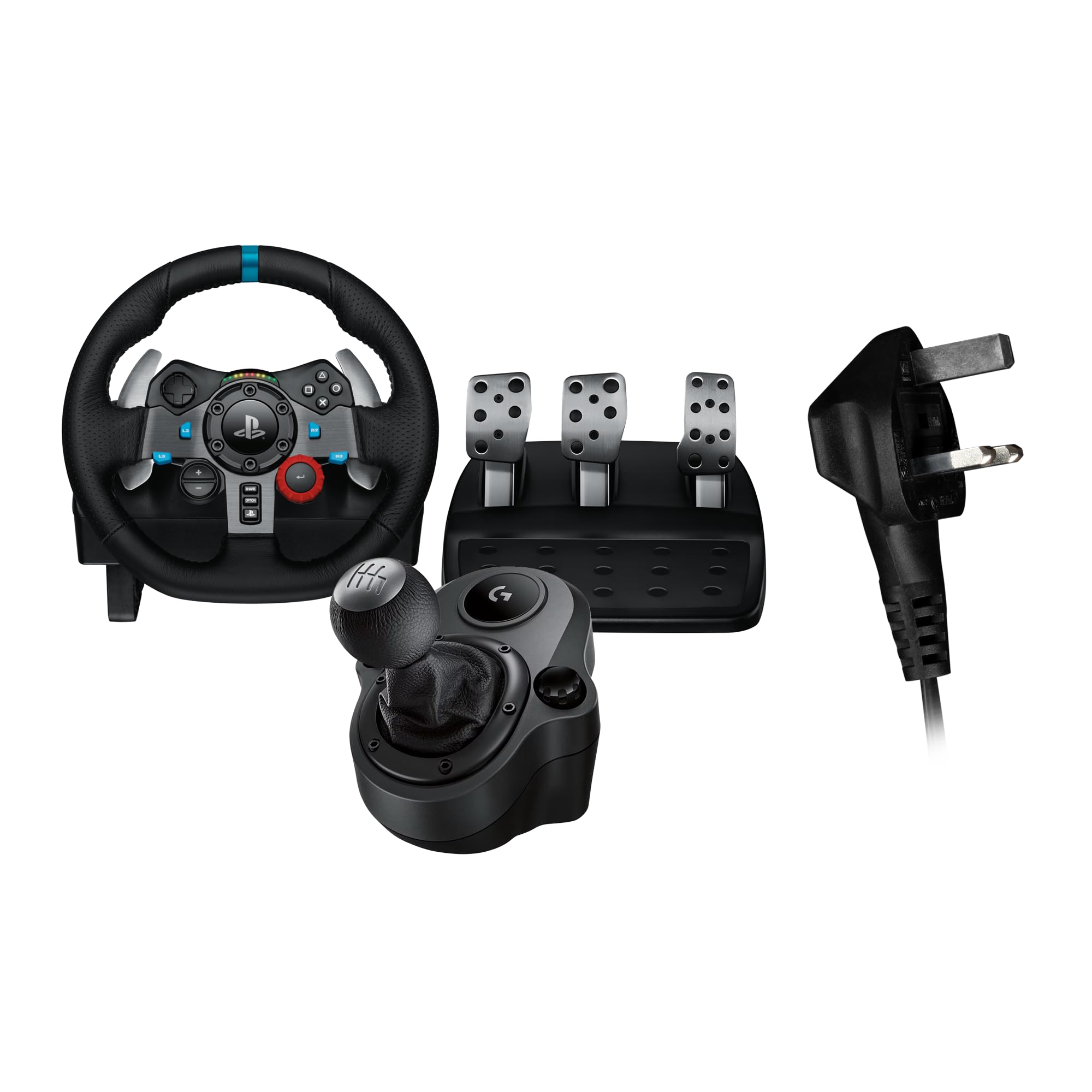 Logitech G29 Driving Force Racing Wheel Volante Da Corsa Con Pedali Regolabili, Ritorno Di Forza Reale & Driving Force Leva Di Cambio, 6 Marce Di Velocità Con Manopola Ad H