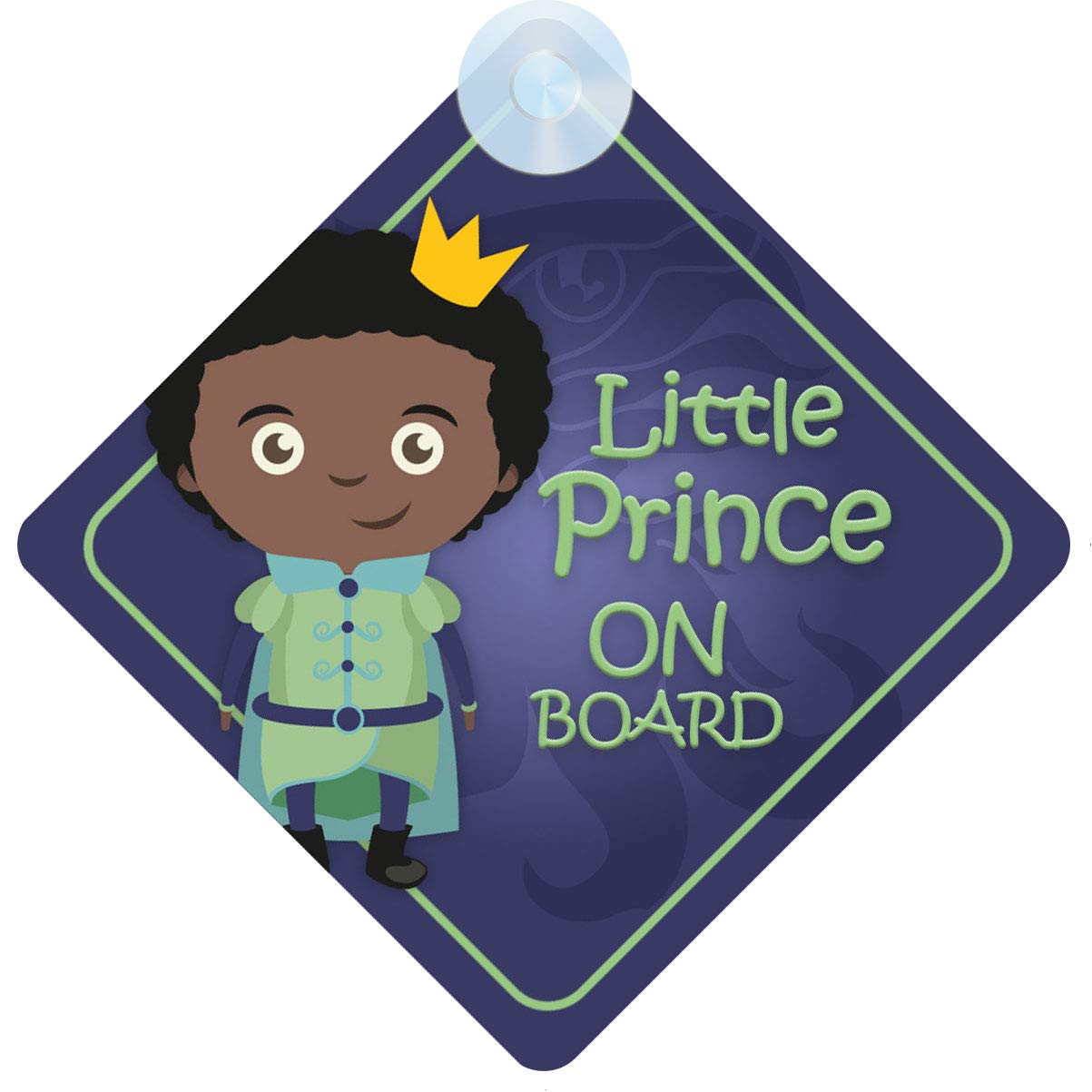 Little Prince on Board Car Sign for Child/Baby Boy Non Personalised Character Theme BLP007