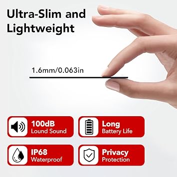 2 Packs Android Wallet Tracker Card, Compitable with Google Find Hub(Android Only), Non-rechargeable, IP68 Waterproof Ultra Slim Card Tracker, Item finder for Suitcases, Bags, Passports, Tracker Tag