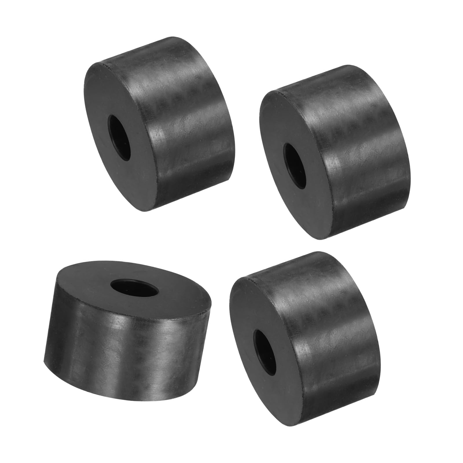 Unifizz 4PCS Rubber Spacers 50mm OD 15mm ID 30mm Height Round Anti Vibration Spacer Rubber Bushing Grommets Thick Rubber Washers for Home Car Accessories