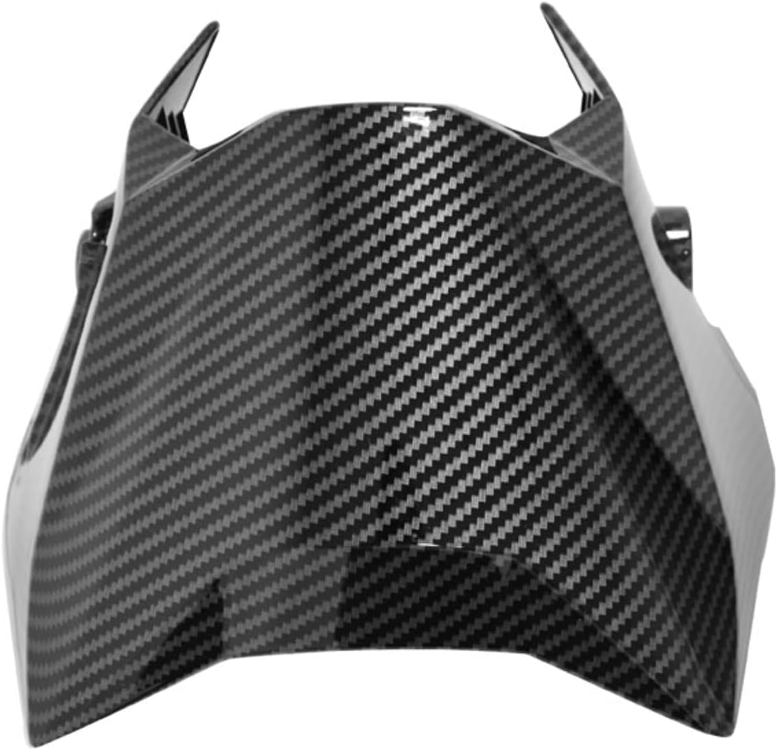 Headlight Cover for Surron Ultra Bee, Motorcycle Mudguard Fender, Imitate Carbon Fiber Windshield for Sur Ron Electric Dirt Bike (Water transfer glossy)