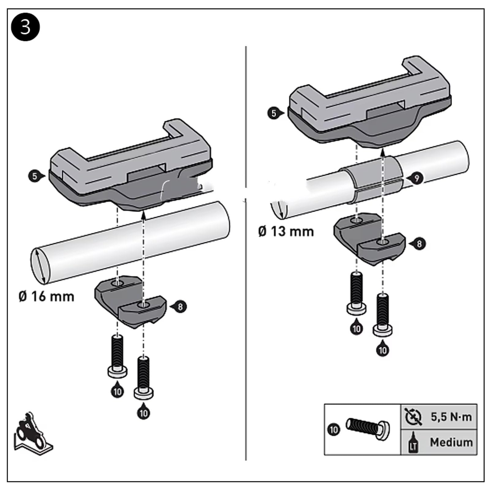 Supporto Per Telefono Moto Per Suzuki Per V-STROM 800DE 2023 Supporto Telefono Cellulare Supporto Motocicletta 13/16mm Supporto Navigazione GPS(GPS Mount)