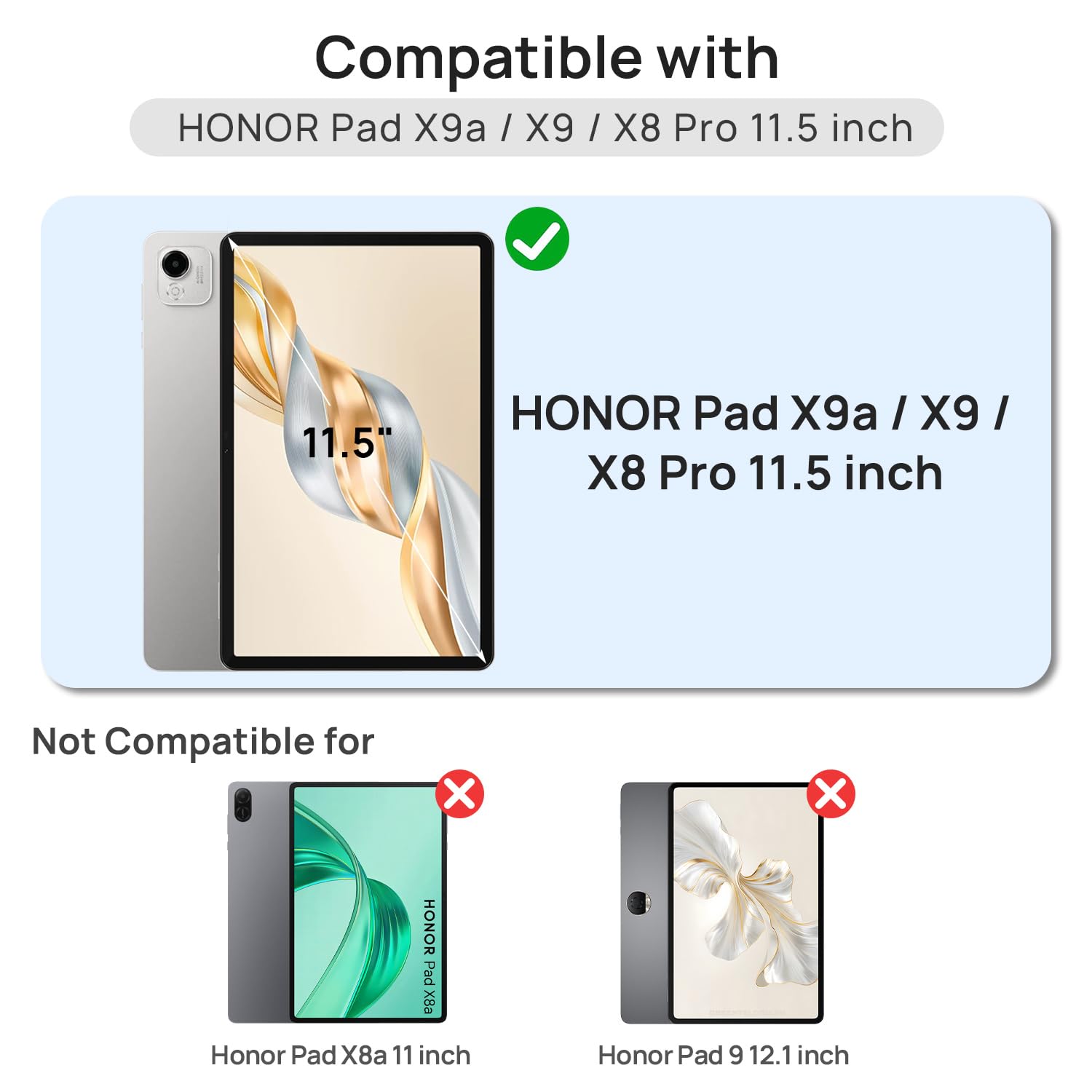 Gerutek 2 sztuki folii na wyświetlacz do Honor Pad X9A/X9/X8Pro 11,5 cala