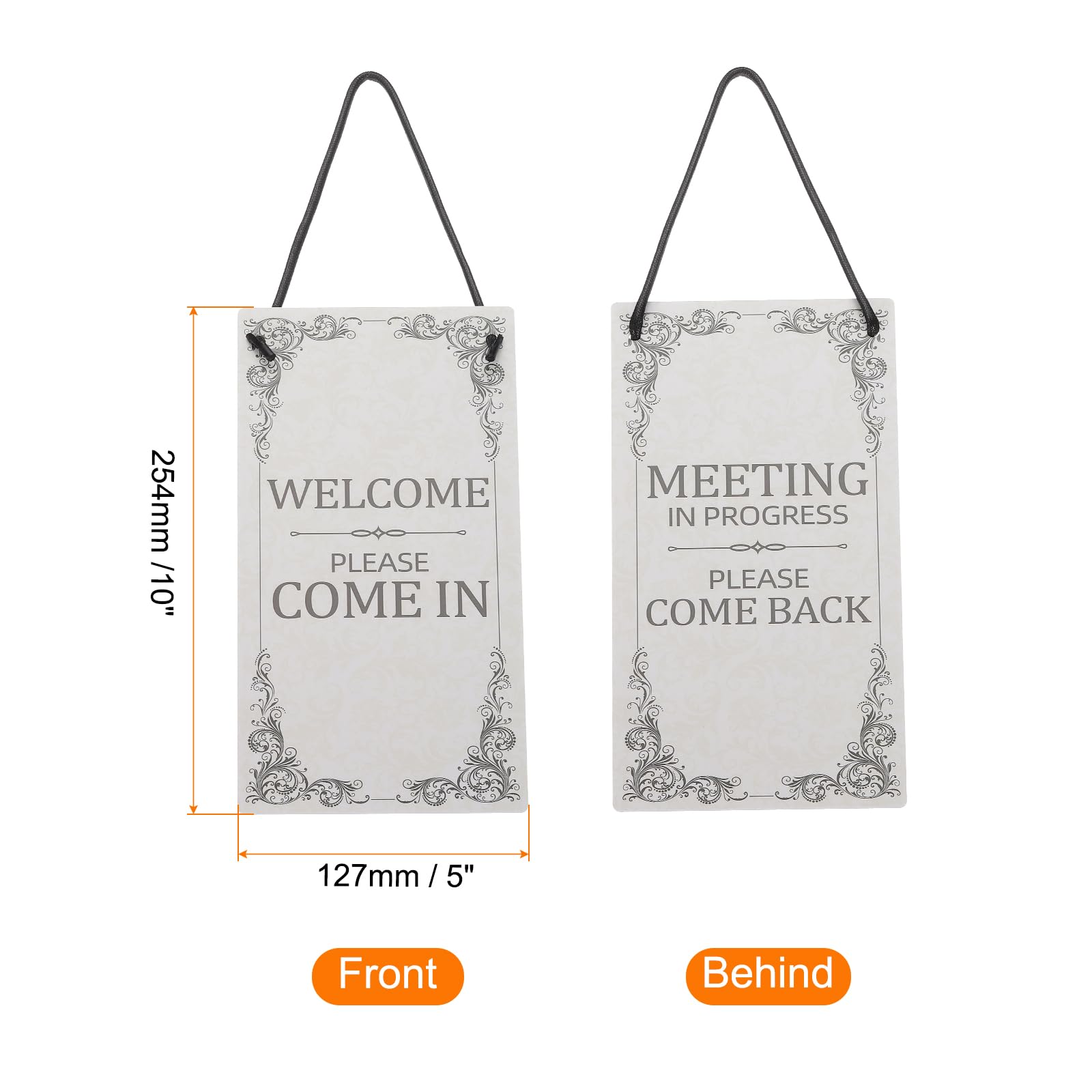 PATIKIL Welcome Please Come in Door Hanger Sign - Image 2
