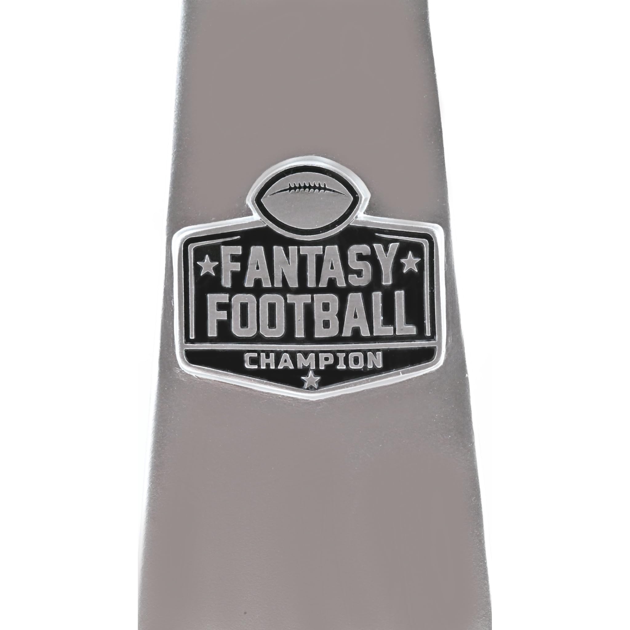 Trofeo Fantasy Football Championship – Replica del trofeo di calcio con finitura argentata per vincitore della lega, trofeo fantasy premium da esposizione, durevole trofeo Fantasy Football Award