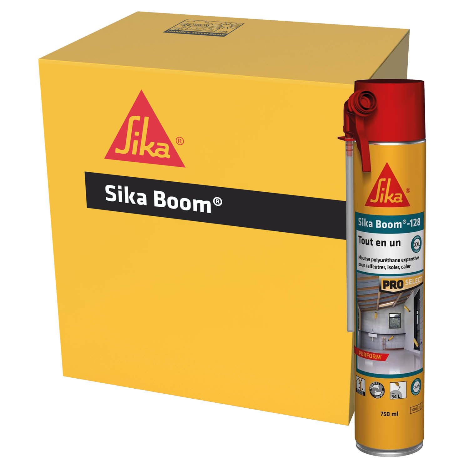 SIKA - Mousse polyuréthane expansive - Sika Boom 128 - Carton 12x750ml