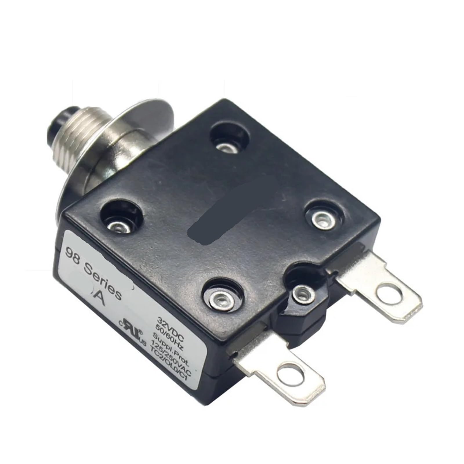 AUOQKQUT 1pc 98 series 50A 250V Manual Reset Thermal Overload protector switch electronic Circuit Breaker