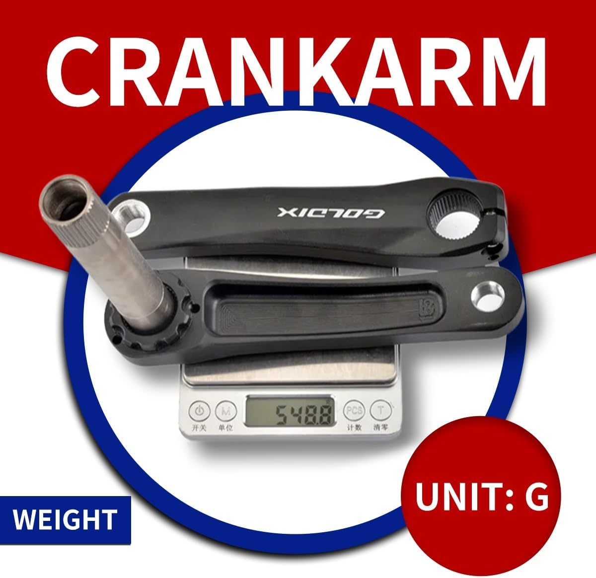 Bike Crank Arm Set 110/127/140/150/155/165mm Children's Bike Hollow Integrated Crankset Aluminum Alloy Left Right Crank Arm for Mountain Folding Bike
