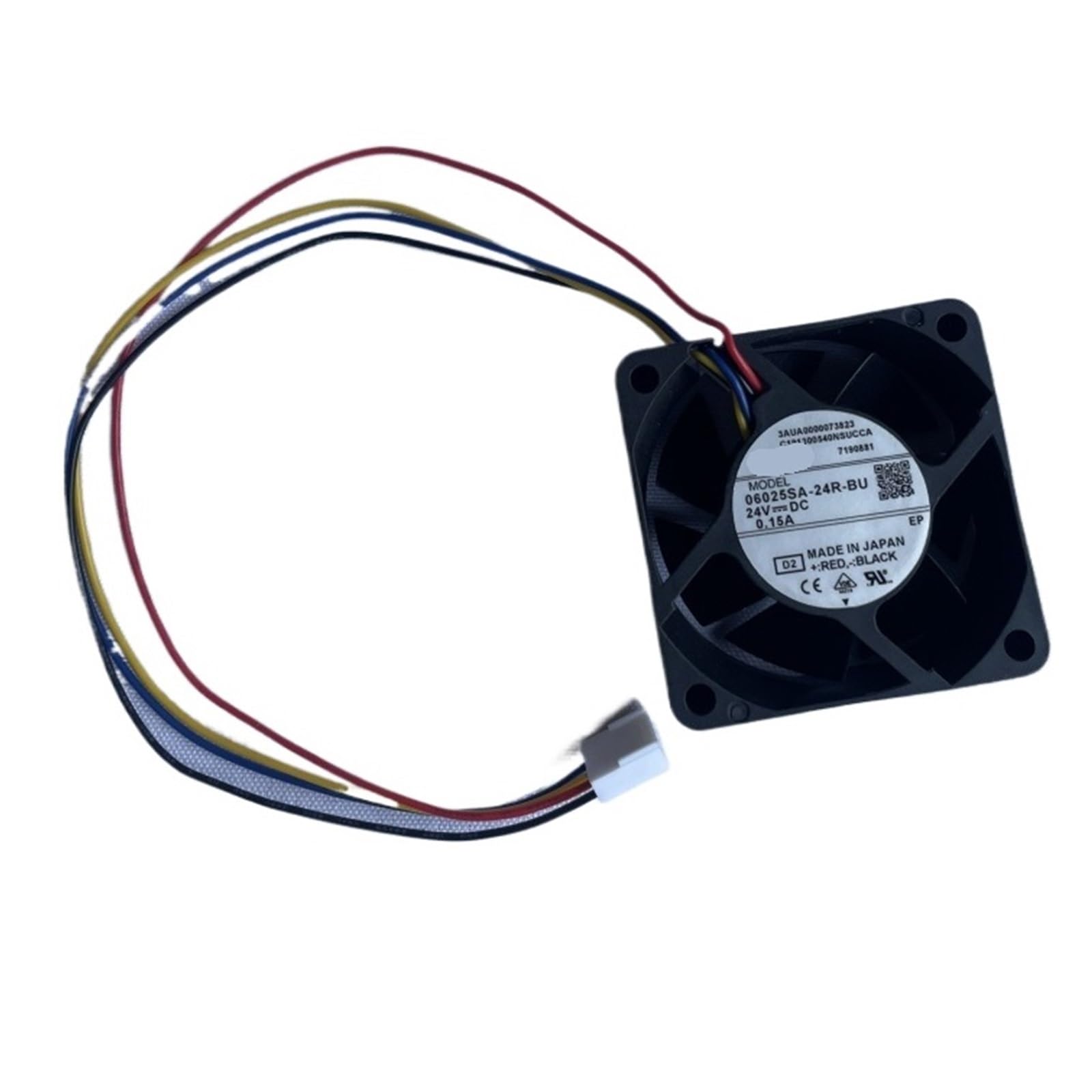 YMUGUEGH 6025 fan 6cm fan 06025SA-24R-BU 24VDC 0.15A 880 Cooling Fan 4-Wire
