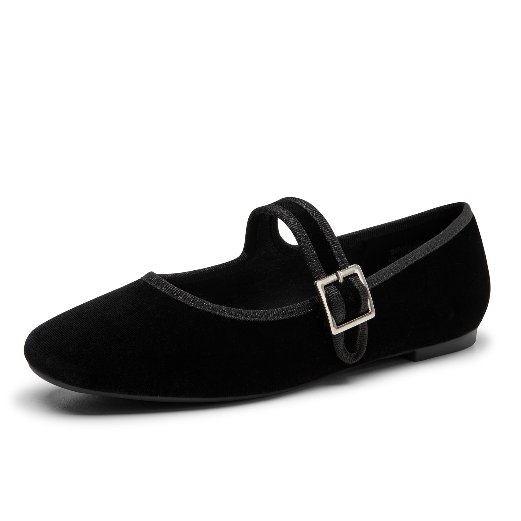 Women's Ballet Flats,Square Toe Velvet Mary Jane Shoes Women,Comfortable Dress Shoes for Women Dressy-image-37