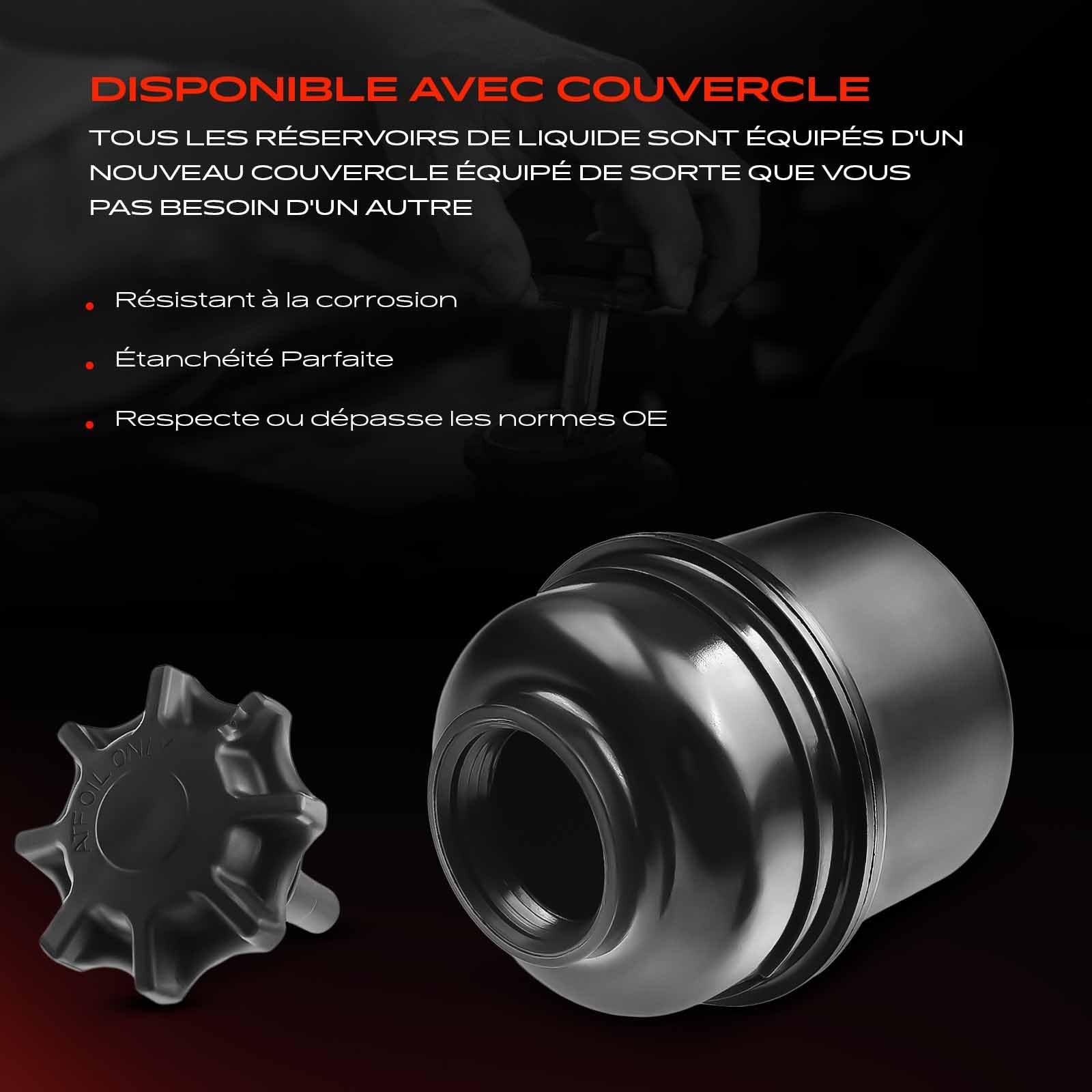 Frankberg Réservoir de Pompe Direction Assistée Compatible avec X1 E84 Série 3 Break E91 Série 1 E87 Série 3 E90 Série 1 E81 Remplacer# PSR0032