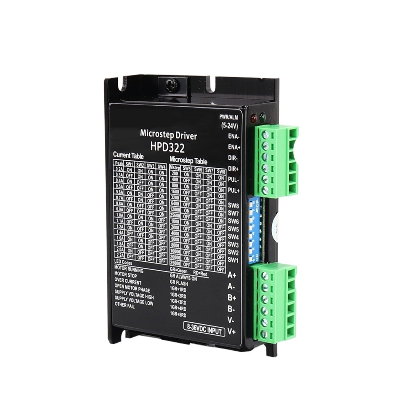 Pilote HPD322 8-36VDC servomoteur hybride sans vibration