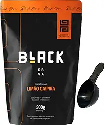 Erva Mate Tereré 500g Black Erva Escolha o Sabor + Acompanha Medidor (Colher medidora) (LIMÃO CAIPIRA)