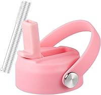 Vista 20 de Tapa de popote para Hydro Flask de boca ancha de 32 40 onzas, tapas con mango flexible compatible con HydroFlask, tapa flexible deportiva