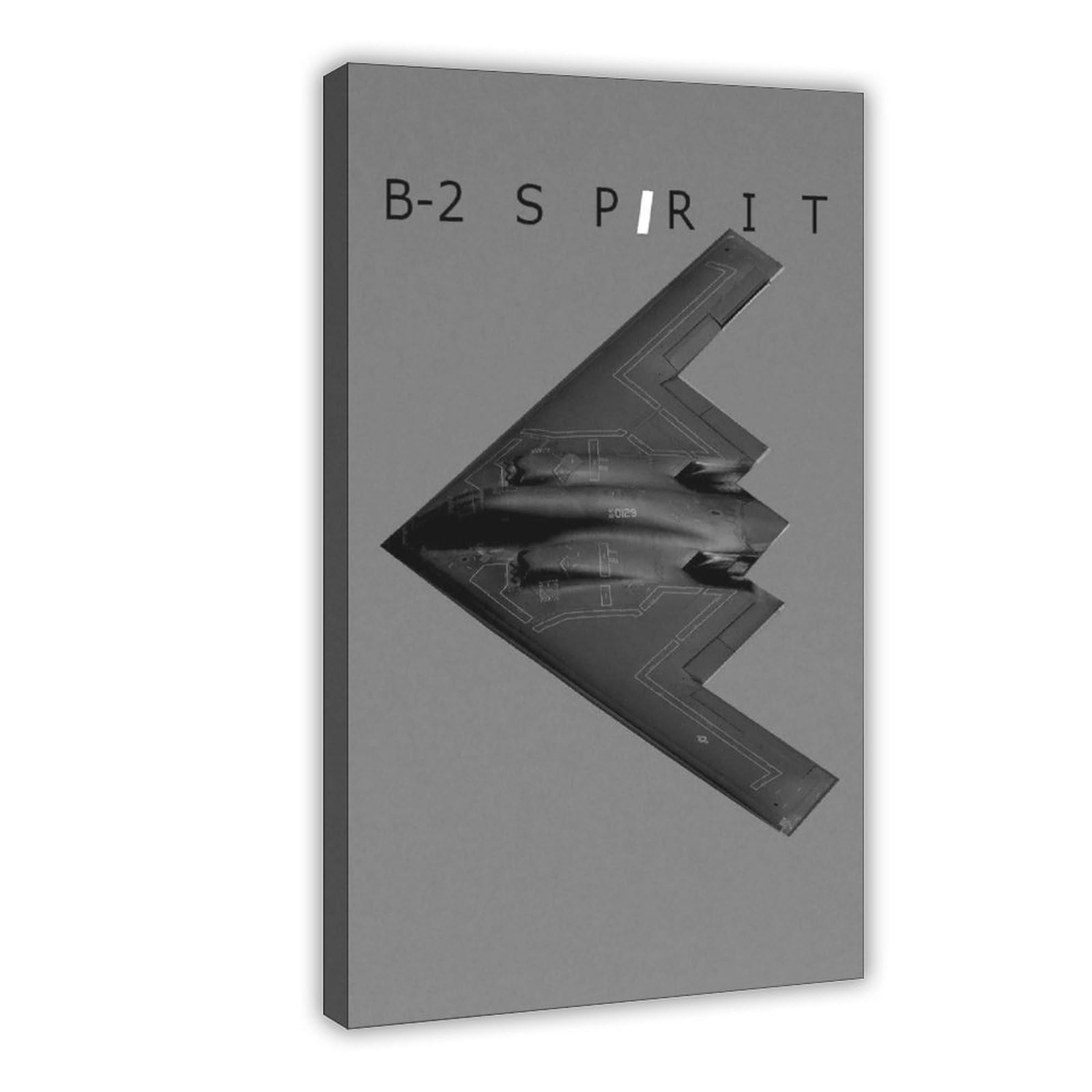 Ywtjax Frame-Style B-2 Spirit Stealth Bomber Poster Canvas Poster For Bedroom Decor Gift