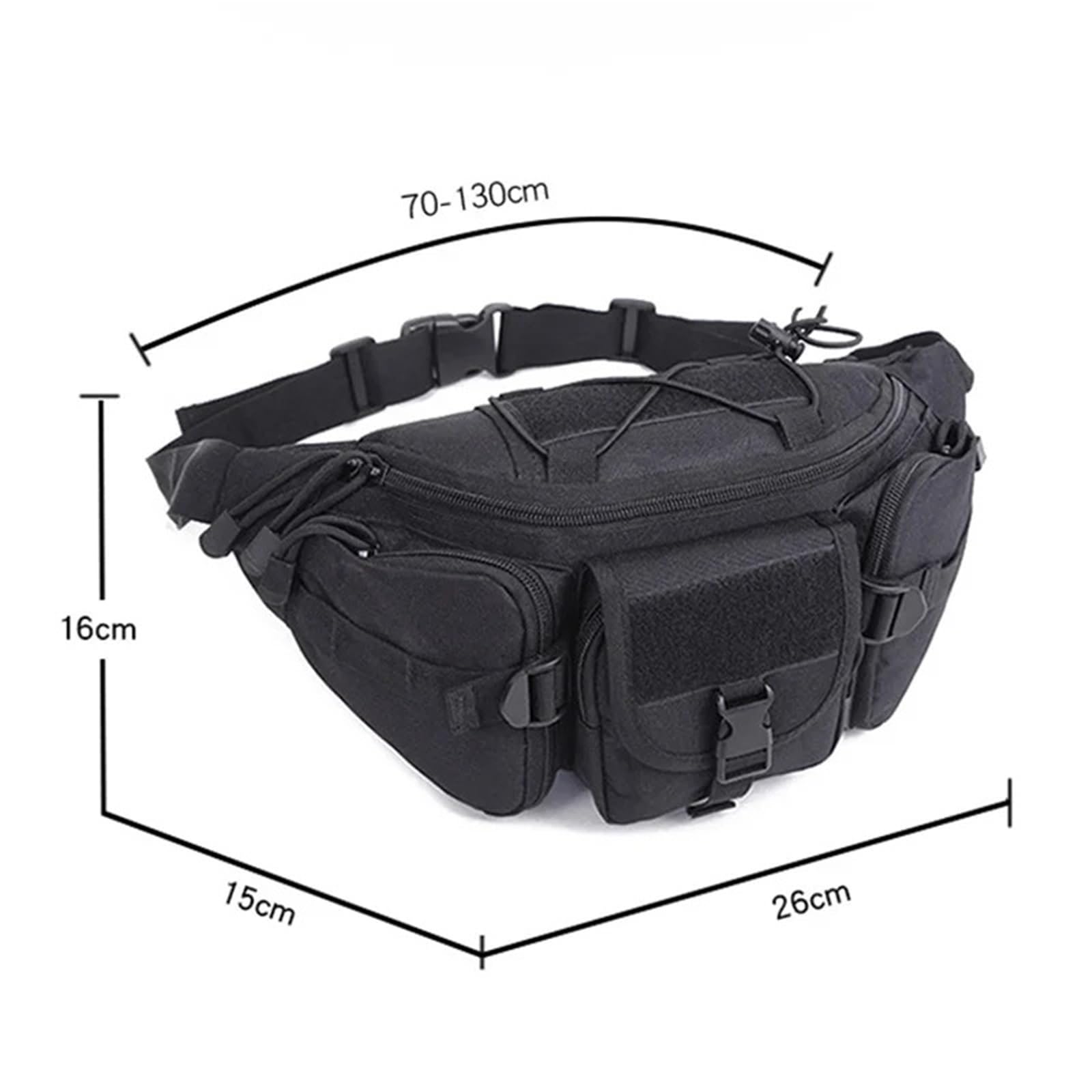 Torba biodrowa dla mężczyzn, wodoszczelna, kamuflaż, wspinaczka, nylon, torba na pasek na telefon komórkowy, kolor 6, Einheitsgröße, One Style