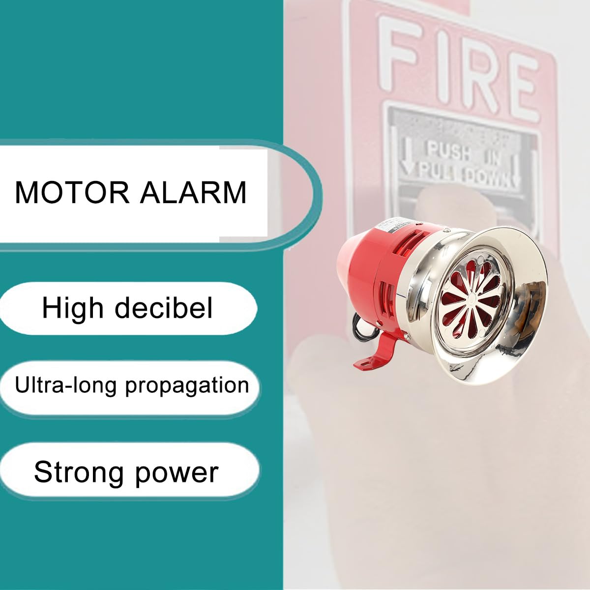 Sirène Dalarme Industrielle 120db, Alarme Moteur, Alarme électrique extérieur système dalarme pour système dalarme Maison Cour Garage Jardin Usine Atelier