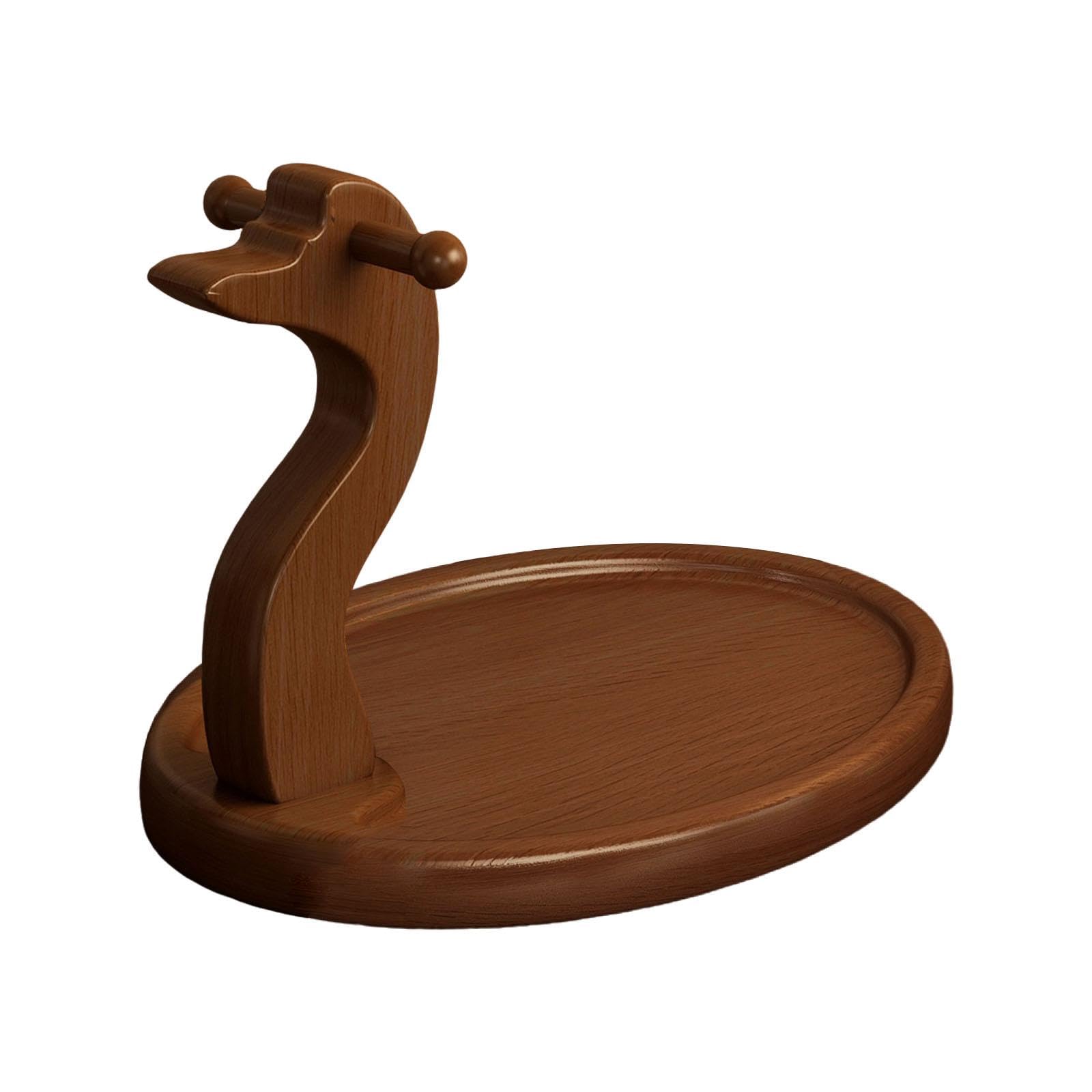 Key Rack Stable Compact Wooden Key Tray for Countertop Hallway Dresser Style B-picture-23