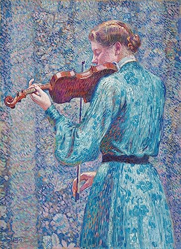 Toile murale Théo Van Rysselberghe - Impression haut de gamme Marie Anne au violon 60x90