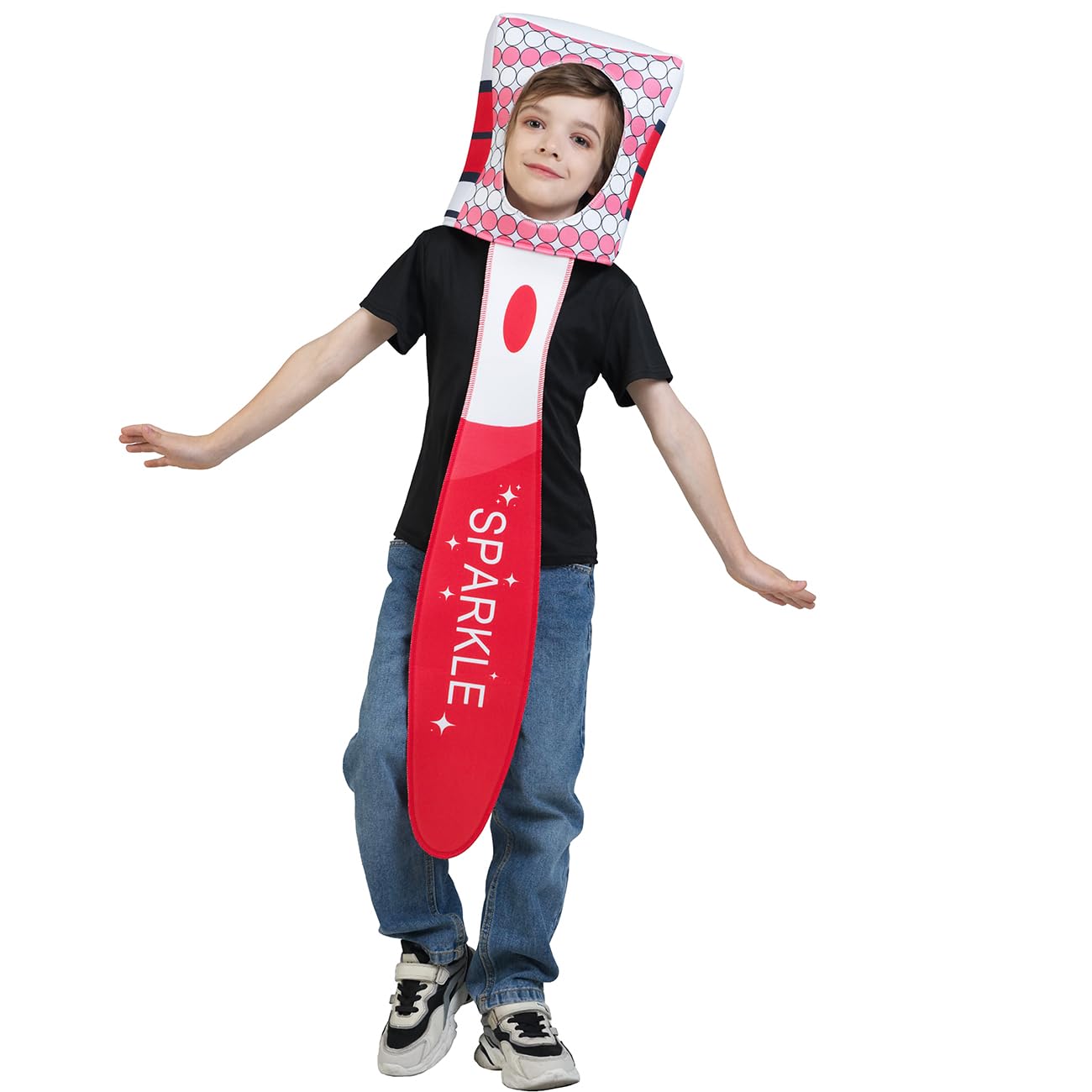 SEA HARE Children's Fun Toothbrush Cosplay Costumes, Red - Image 2