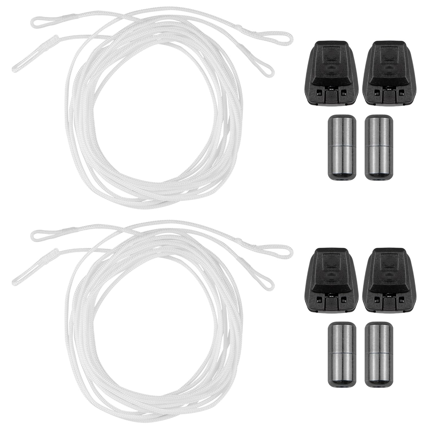 Endoto 2 Pairs Shoelace Kit for Salomon, No Tie Round Shoe laces Strings for Salomon Speedcross Ski Shoes