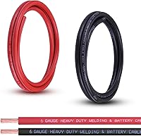 Vista 28 de Cable de Batería Calibre 2/0, 10 Pies Rojo + 10 Pies Negro 2/0 AWG Cable de Alambre de Soldadura de Cobre Puro, para Automotriz, Batería, Solar y 10