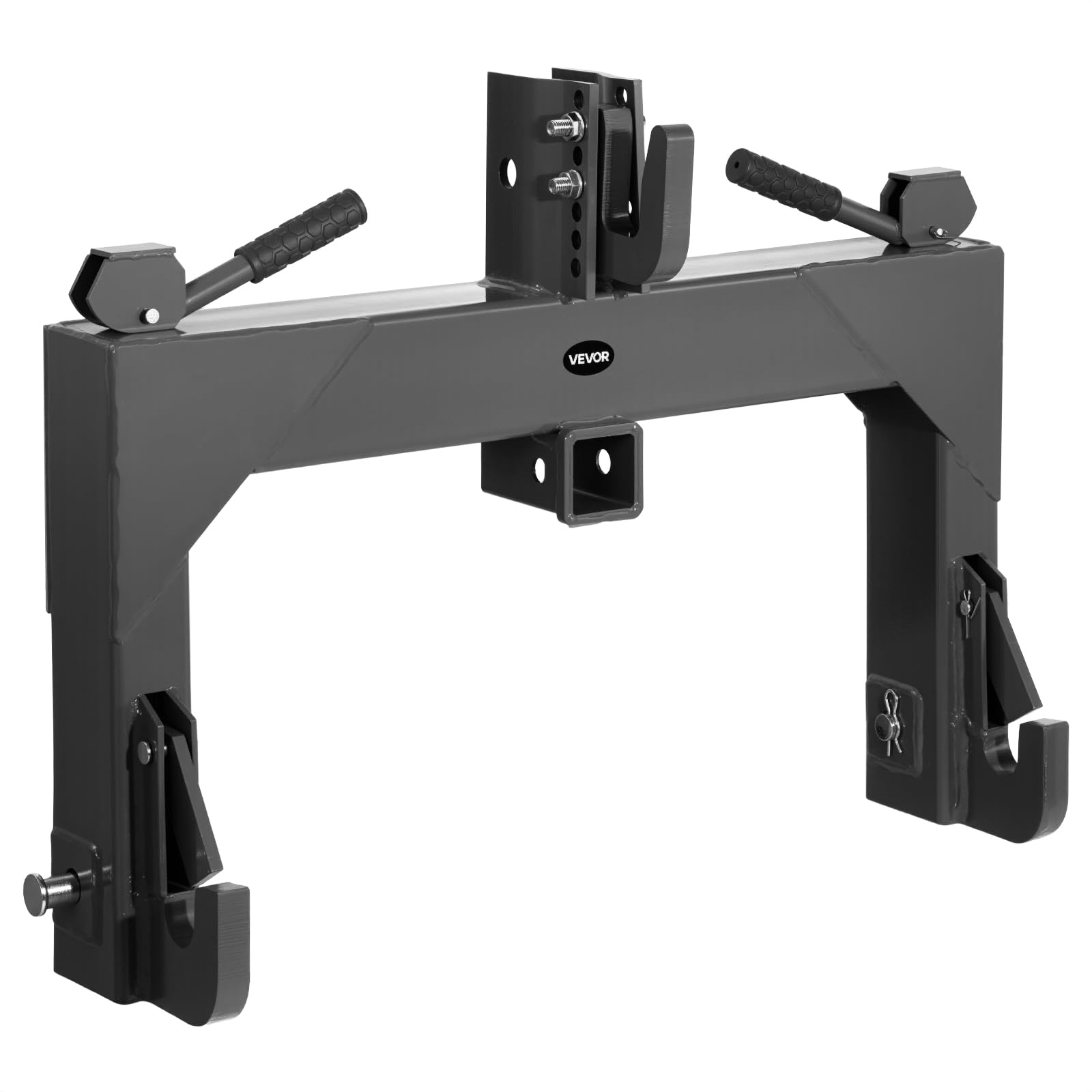Condition photo showing New/Like New for VEVOR 3-Point Quick Hitch with 2 in Receiver, 3000 Lbs Lift Capacity, 3-Pt Hitch with 5 Level Adjustable Bolt, Adaptation to Category 1 & 2 Tractor, Heavy Duty 3 Point Attachments, Black
