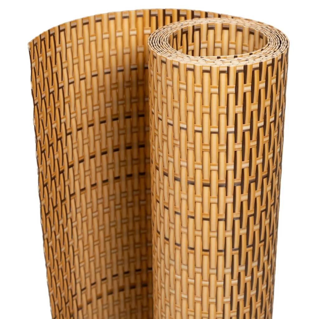 Générique Paravent de Balcon Marron Clair 400x80 cm résine tressée,Quincaillerie,Clôtures & barrières,Panneaux de clôture,Brun,2.75 KG,156268